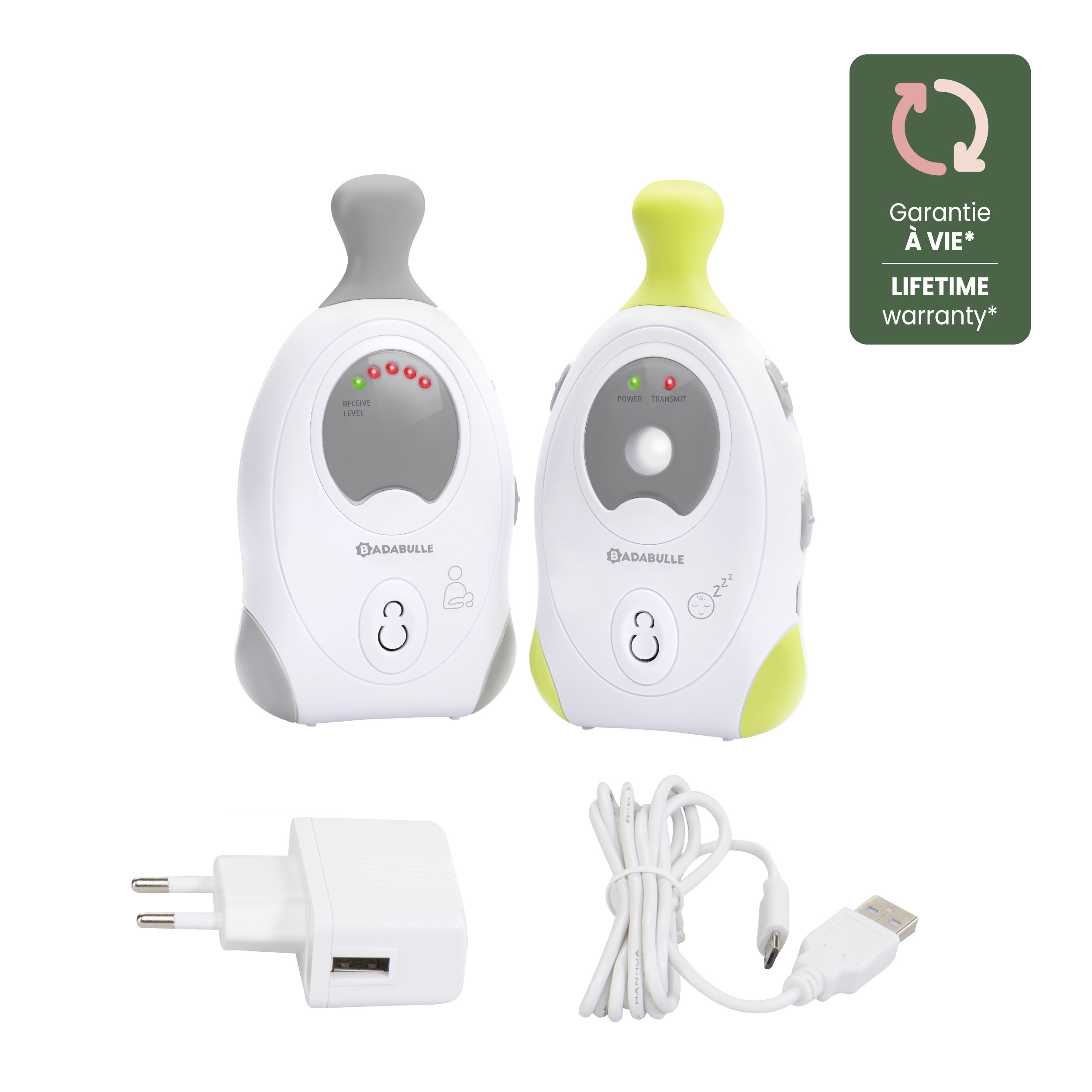 Badabulle Babyphone Online 500m - Analog Mit Nachtlicht & Vibration