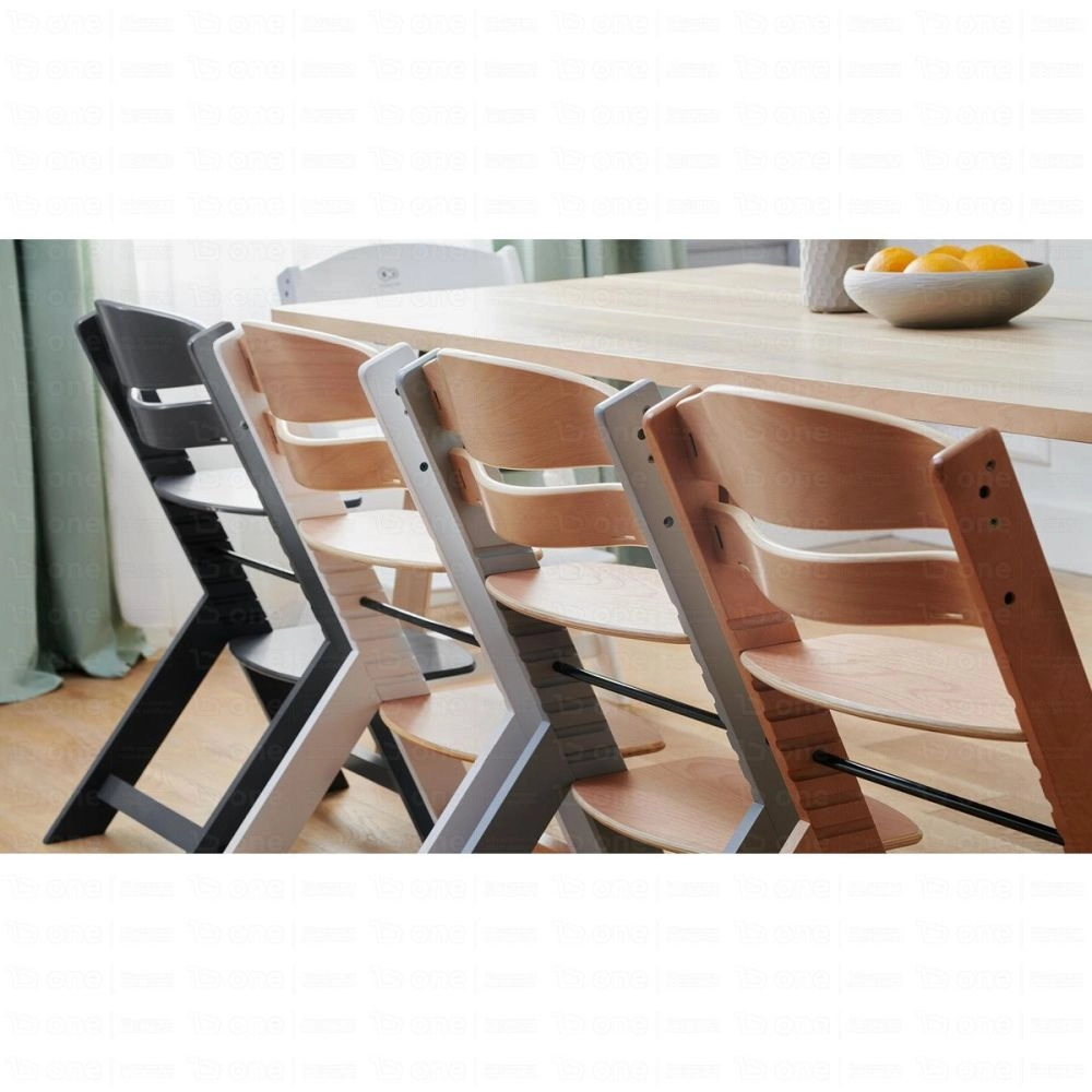 Chaise haute ENOCK - Kinderkraft - bois/gris