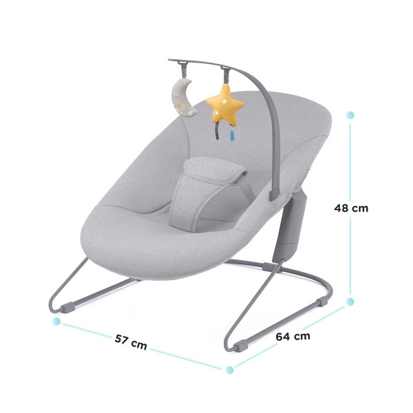 Balancelle Transat Bébé CALMEE - Kinderkraft - gris