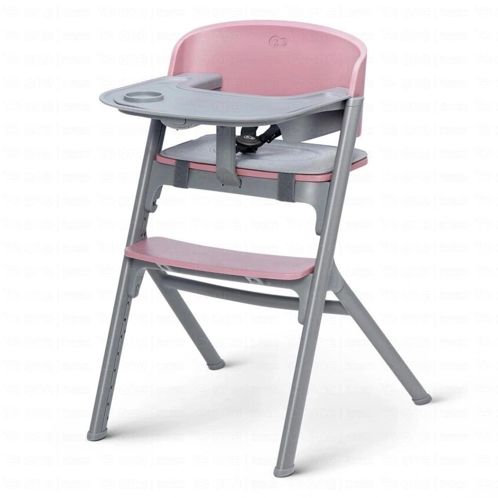 Chaise haute LIVY avec plateau - Kinderkraft - rose