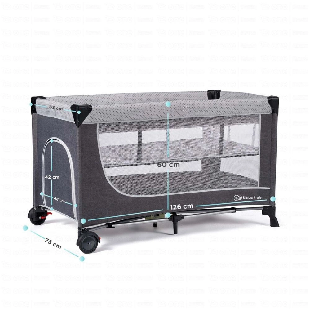 Lit Bébé LEODY - Kinderkraft - gris