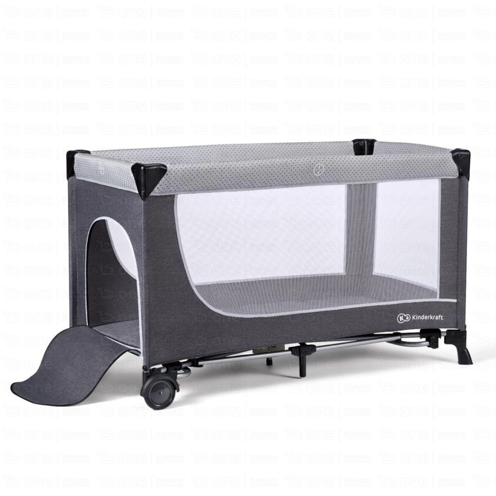 Lit Bébé avec accessoires LEODY - Kinderkraft - gris