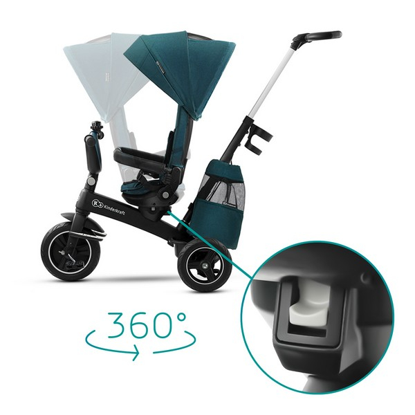 Tricycle Kinderkraft Easytwist - Midnight Green