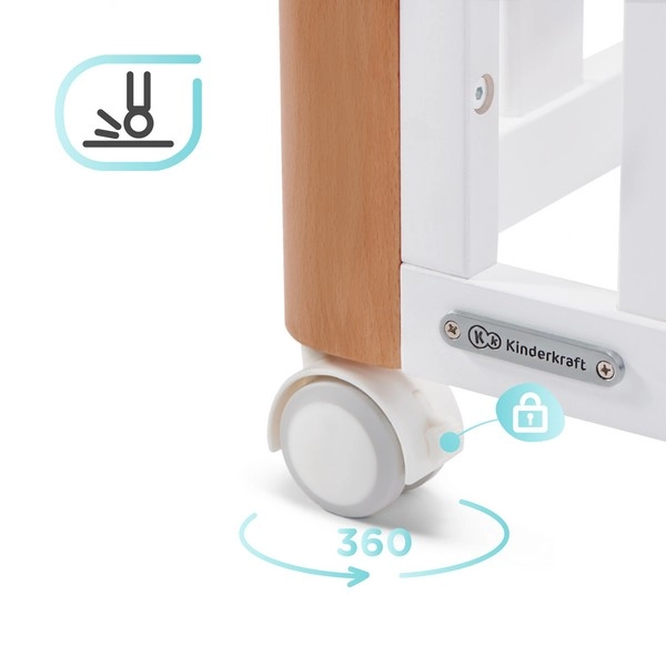 Lit Bébé KOYA - Kinderkraft - bois/blanc