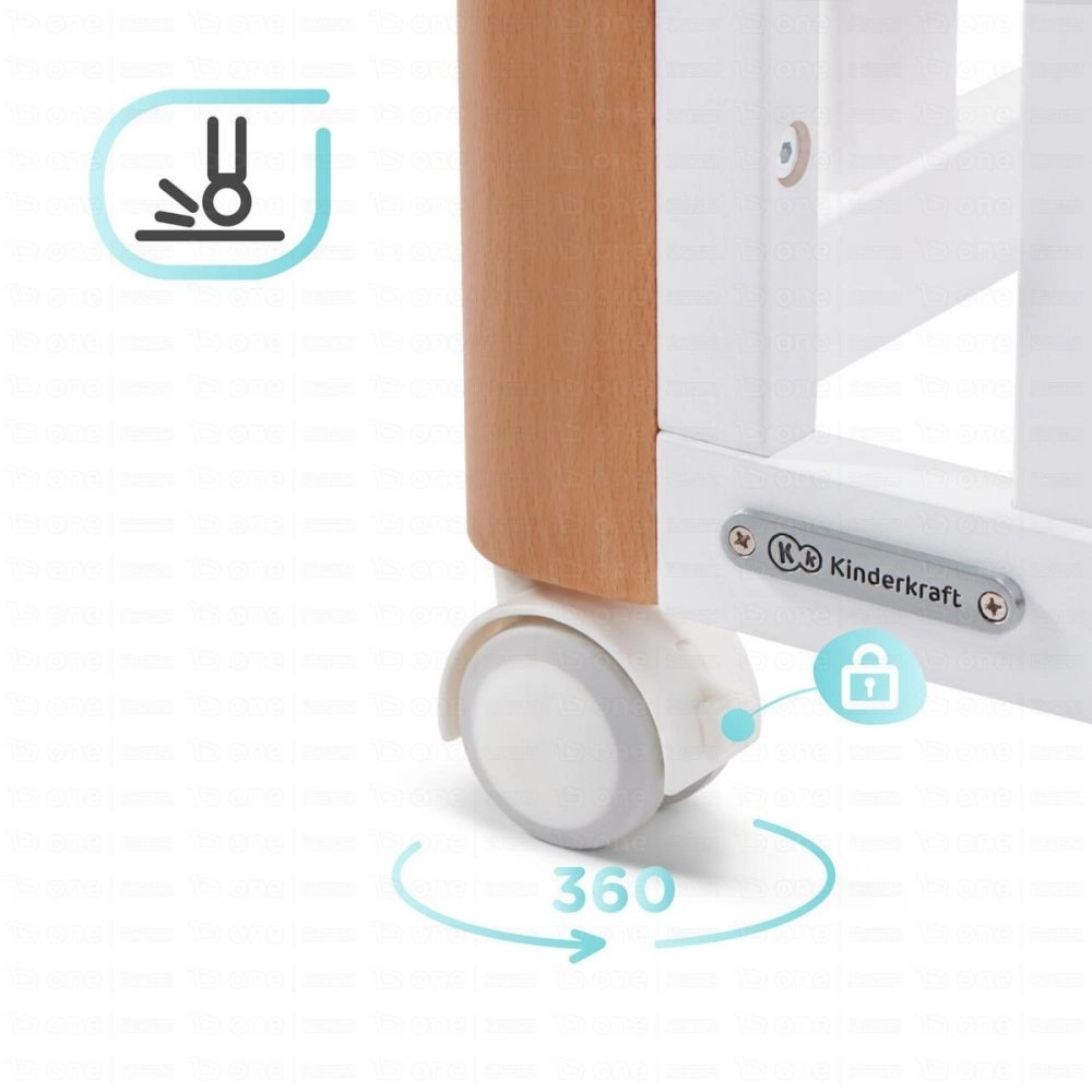 Lit Bébé KOYA - Kinderkraft - bois/blanc