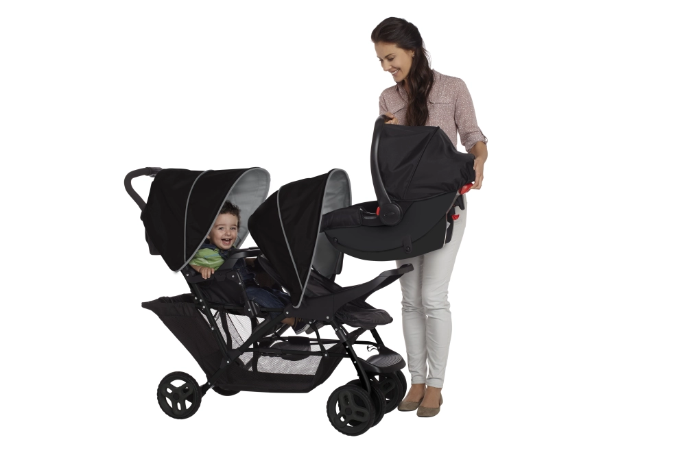 Poussette Double Graco Stadium Duo - Black/Grey