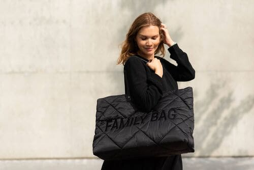 Sac à Langer Childhome Family Bag - Matelasse Black