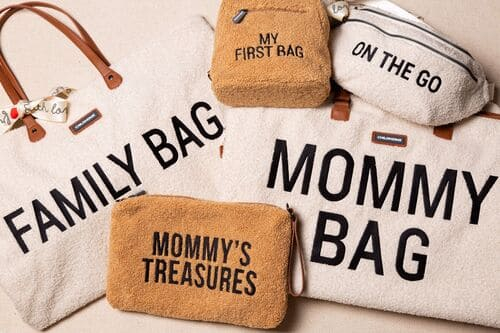 Sac à Langer Childhome Family Bag - Teddy Ecru