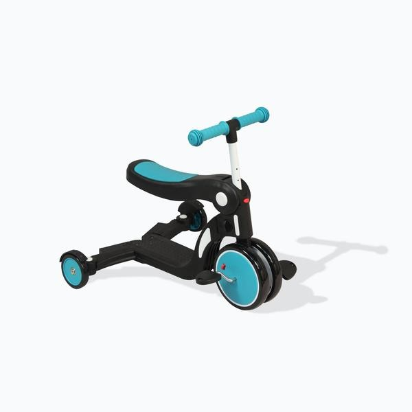 Scootizz,draisienne évolutive 5 en 1 avec barre de poussée adulte - Rouge