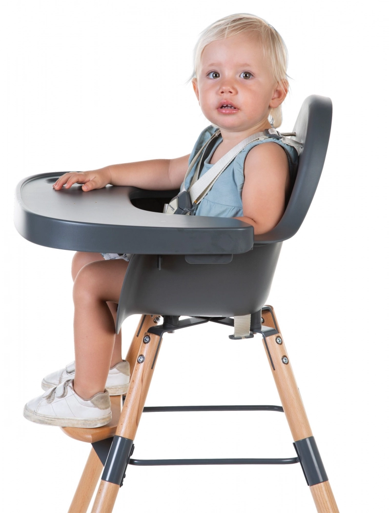 Chaise Haute Childhome Evolu 2 - Naturel/Anthracite