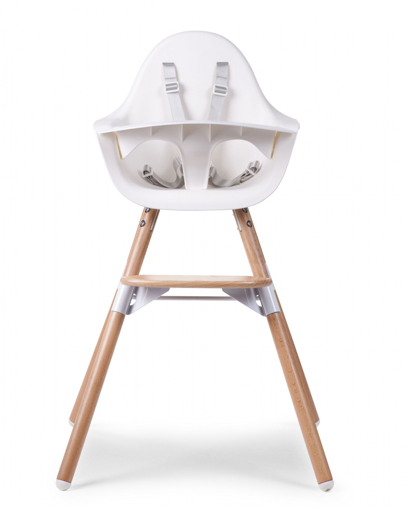 Chaise Haute Childhome Evolu 2 - Naturel/Blanc