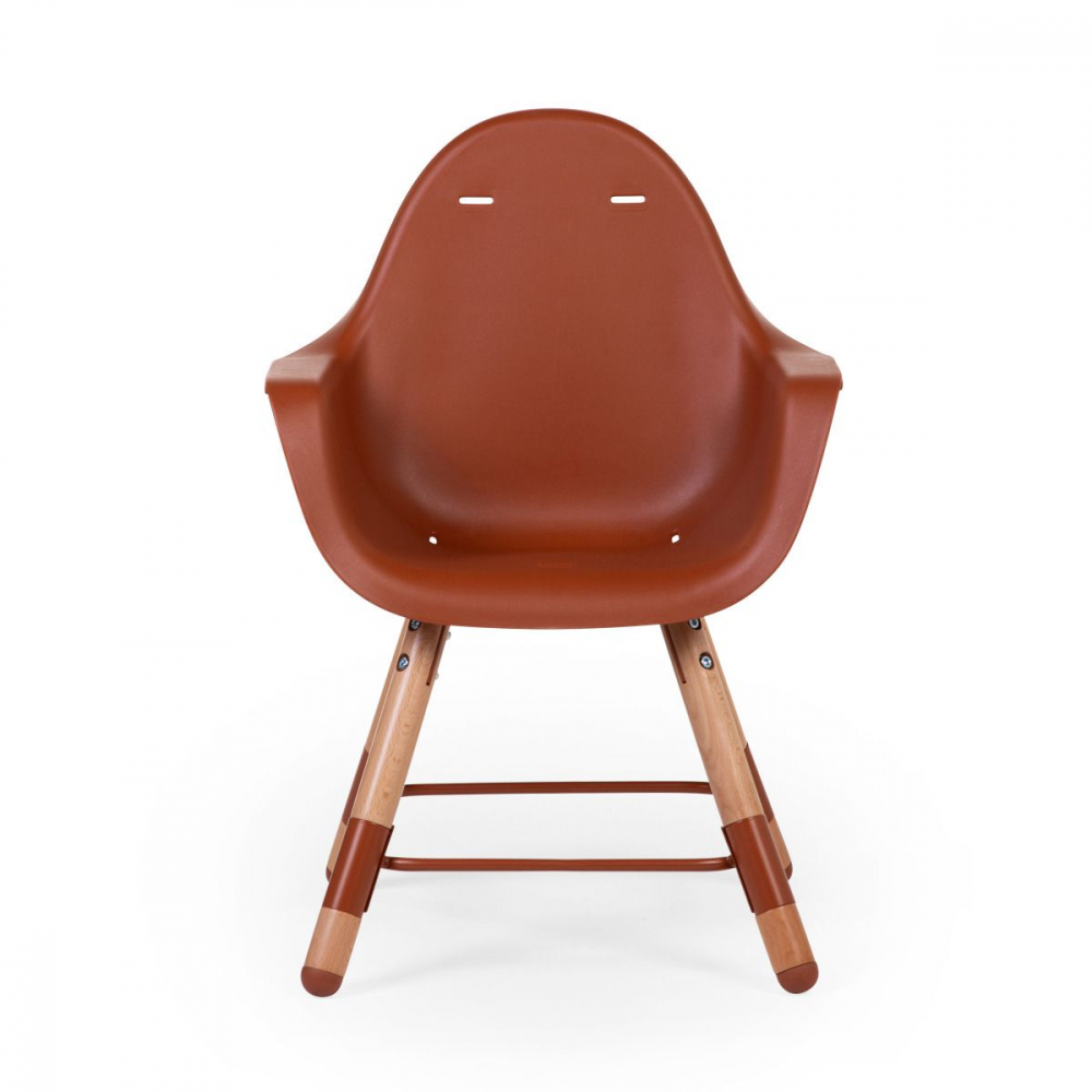 Chaise Haute Childhome Evolu 2 - Naturel/Rouille