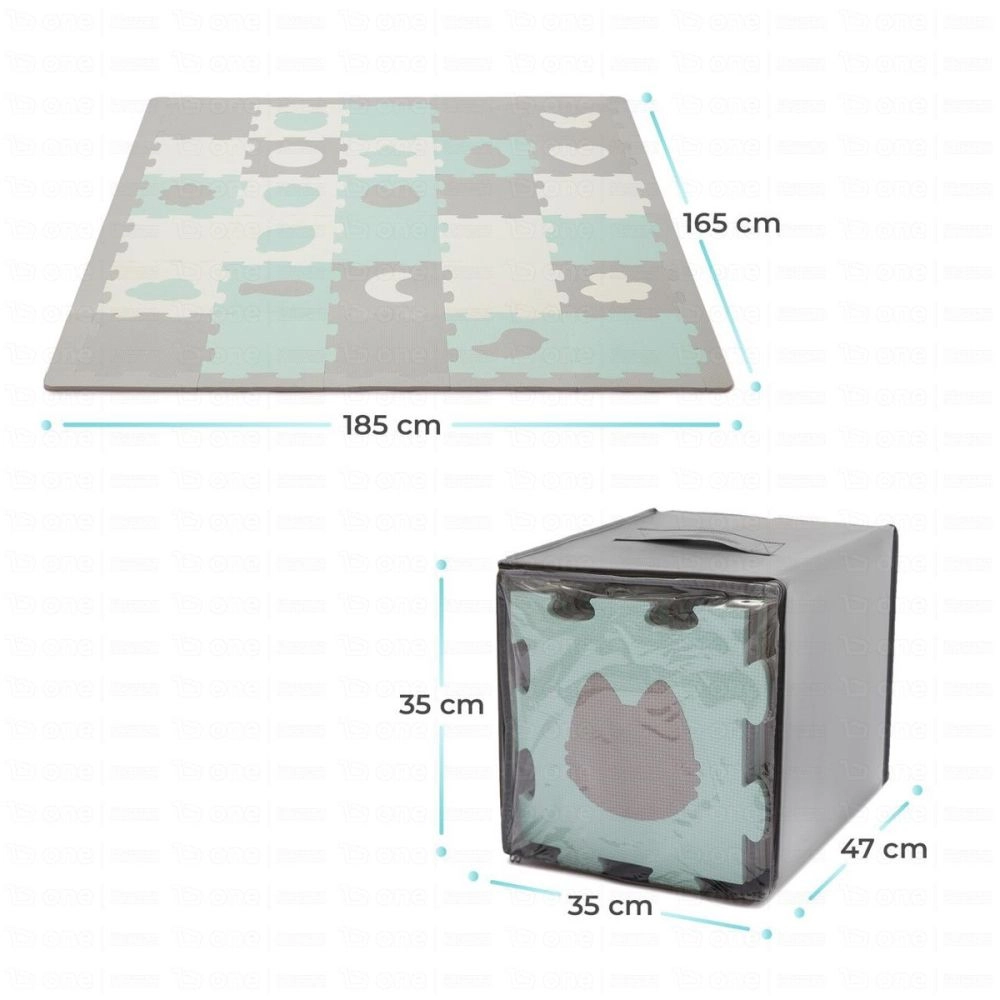 Tapis d'Éveil LUNO SHAPES - Kinderkraft - menthe