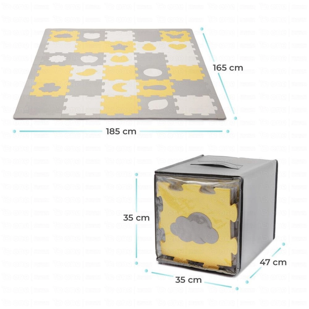Tapis d'Éveil LUNO SHAPES - Kinderkraft - jaune