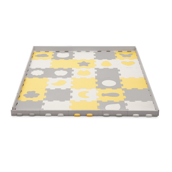 Tapis d'Éveil Kinderkraft Luno Shapes - Yellow