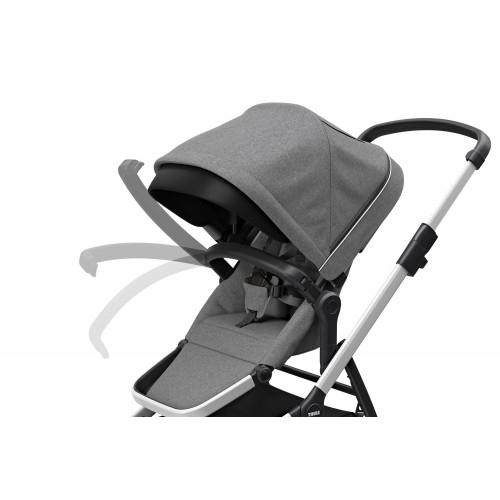 Poussette Thule Sleek - Châssis Silver/ Grey Melange