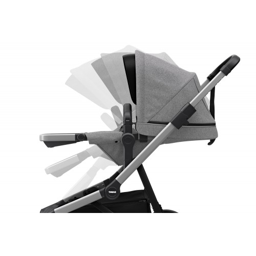 Poussette Thule Sleek - Châssis Silver/ Grey Melange