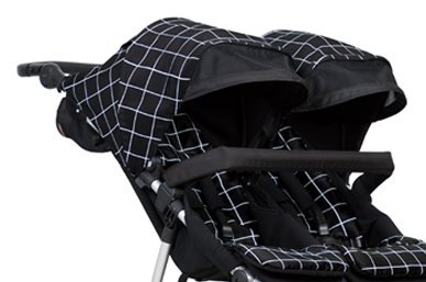 Poussette Double Mountain Buggy Duet V3.2 - Black + 2 Nacelles Plus