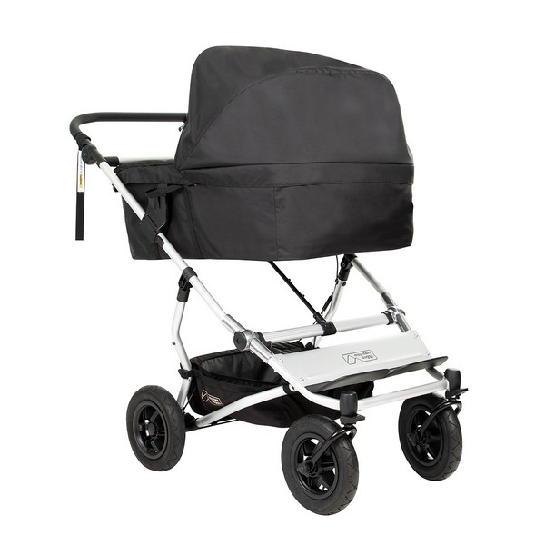Poussette Double Mountain Buggy Duet V3.2 Luxury Edition - Herringbone + Nacelle Jumeaux