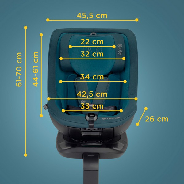 Siège Auto 0-18kg Kinderkraft i-Guard - Harbor Blue