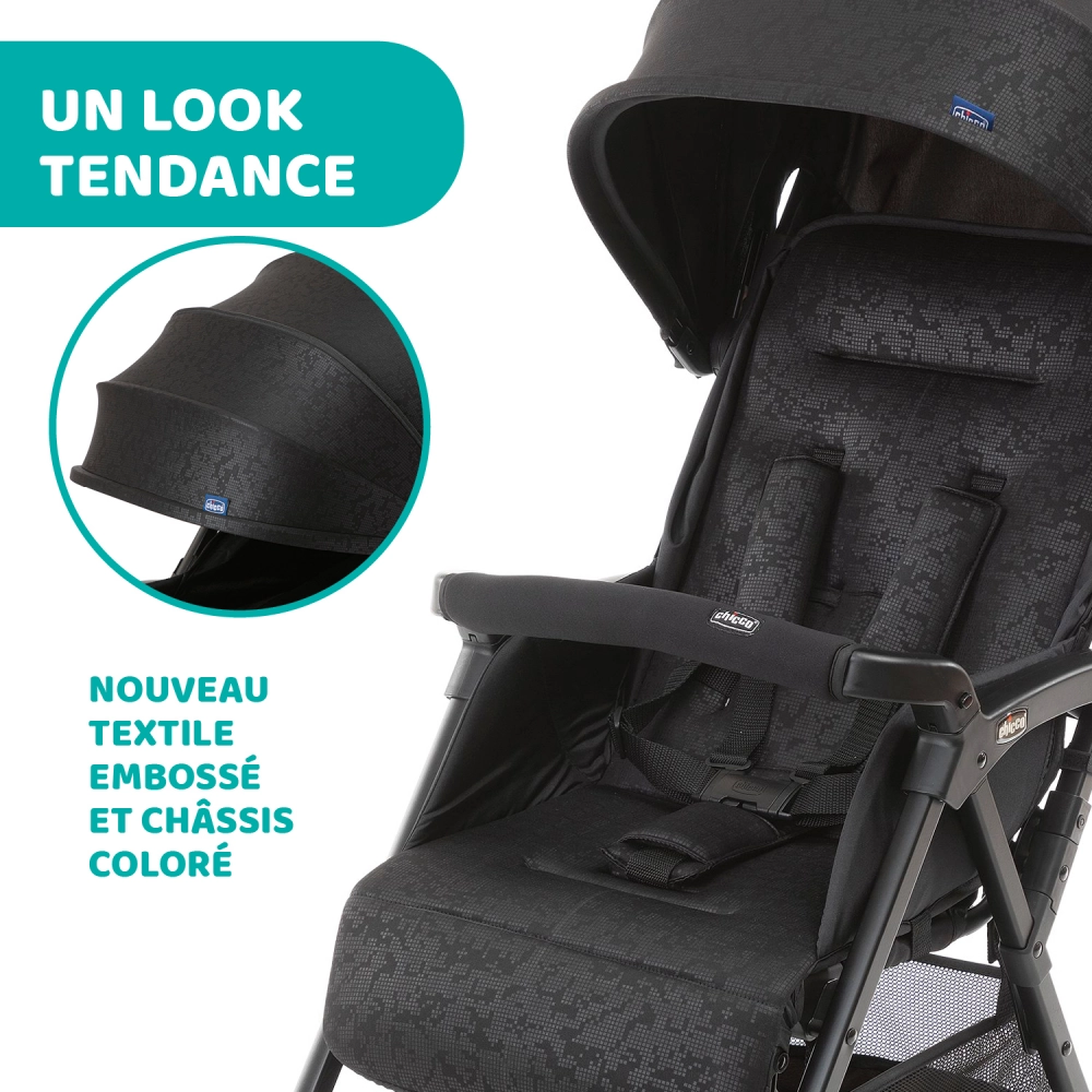 Poussette Chicco Ohlala 3 - Jet Black
