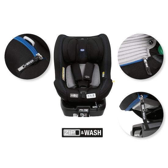 Siège Auto 0-25kg Chicco Seat3Fit Air i-Size - Black Air Zip