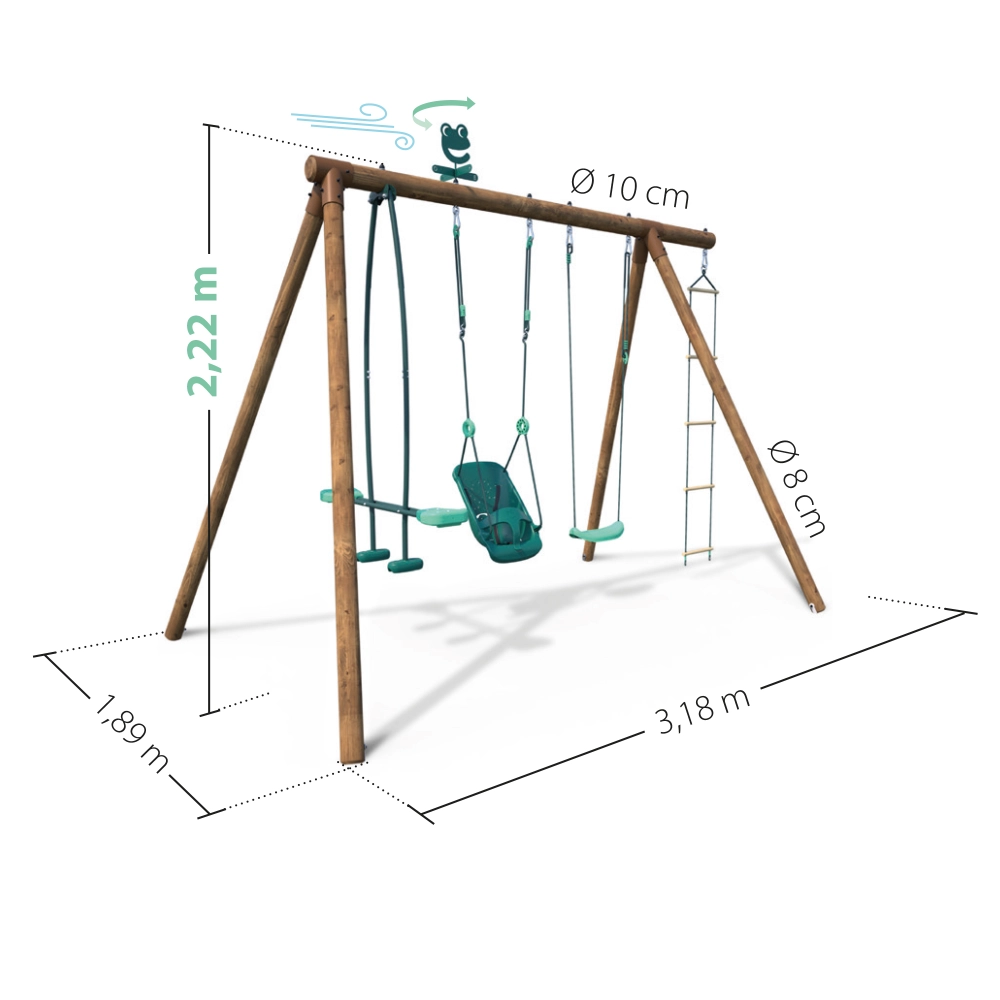 Balançoire Soulet - rond Suzon (Nouvelle Version)