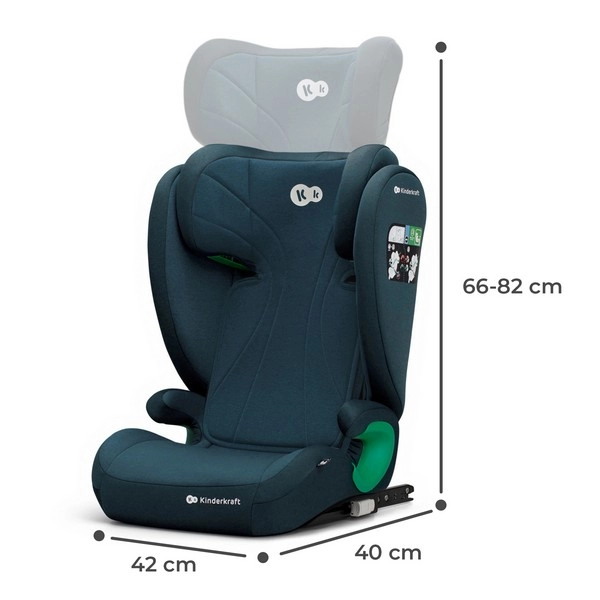 Siège auto JUNIOR FIX 2 I-Size - Kinderkraft - vert