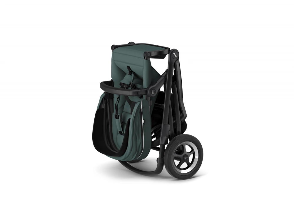Poussette Thule Sleek - Châssis Black + Nacelle - Mallard Green