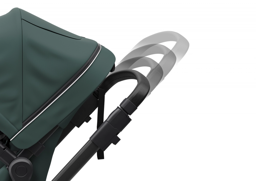 Poussette Thule Sleek - Châssis Black + Nacelle - Mallard Green