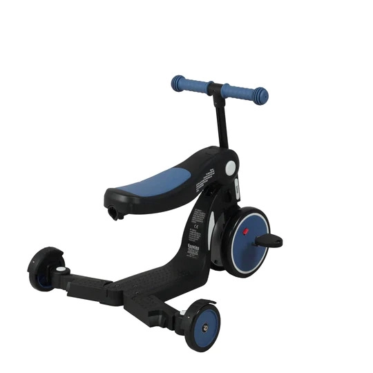 Scootizz,draisienne évolutive 5 en 1 avec barre de poussée adulte - Bleu
