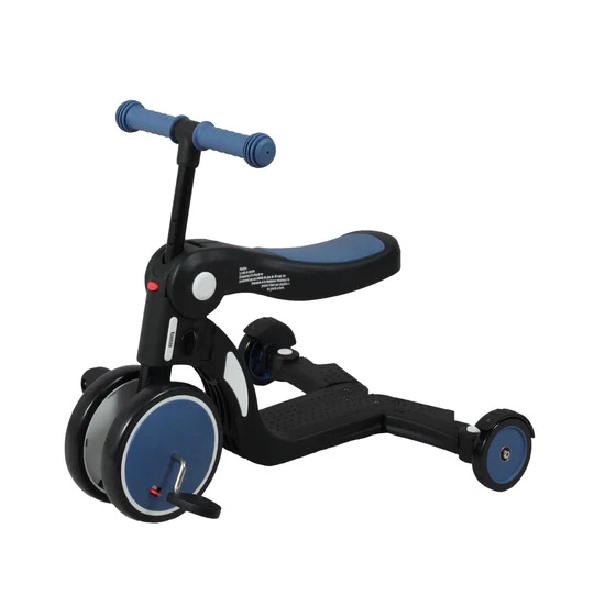Scootizz,draisienne évolutive 5 en 1 avec barre de poussée adulte - Bleu
