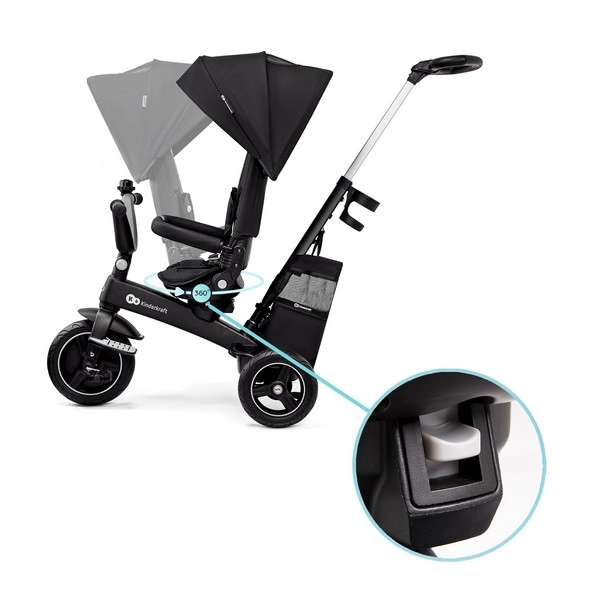 Tricycle Kinderkraft Easytwist - Black