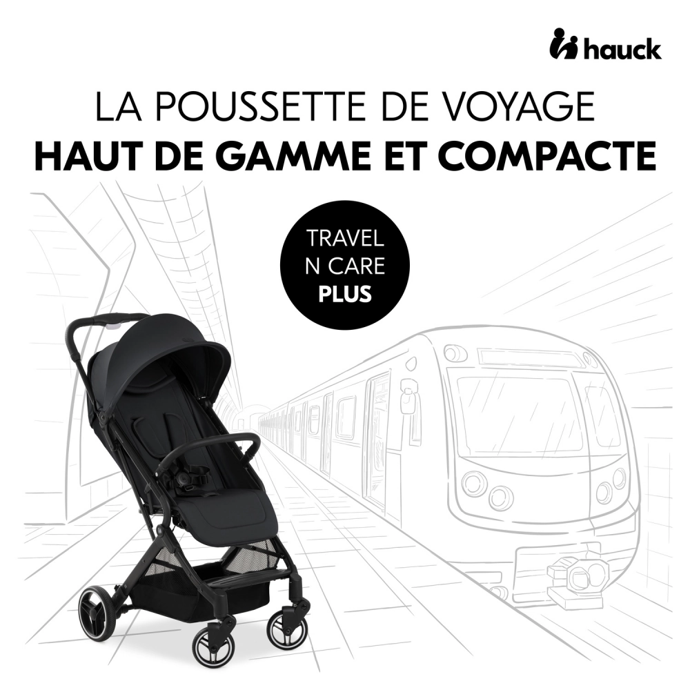 Poussette Hauck Travel N Care Plus - Black