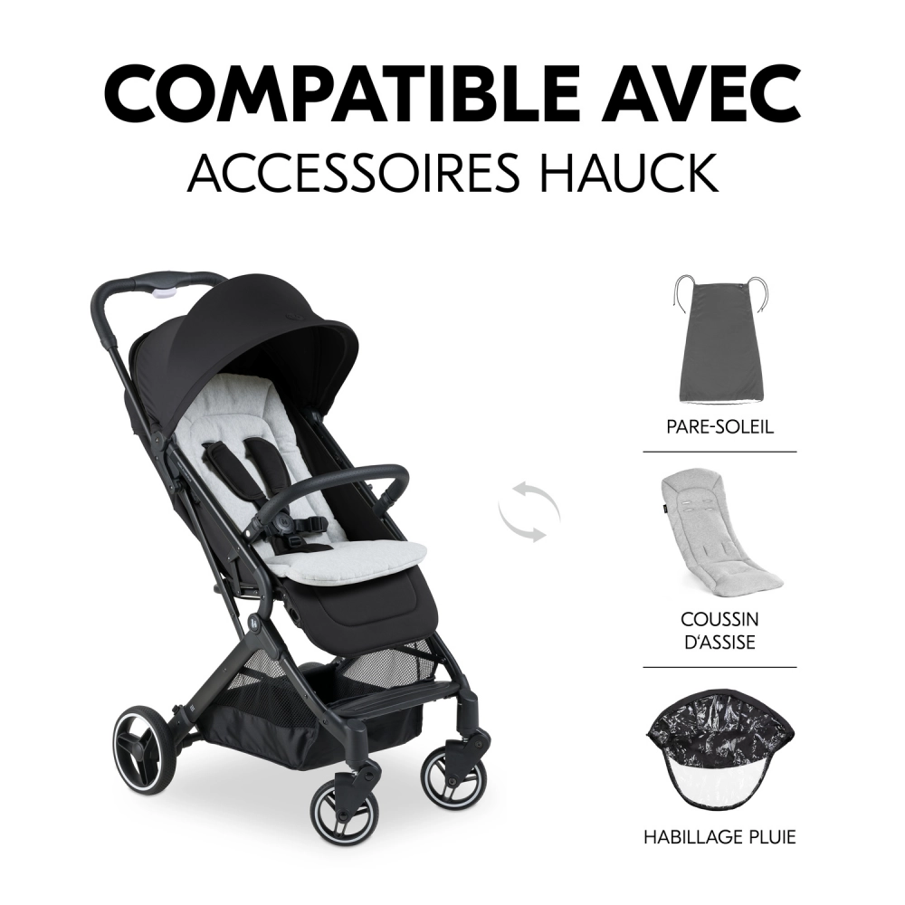 Poussette Hauck Travel N Care Plus - Black