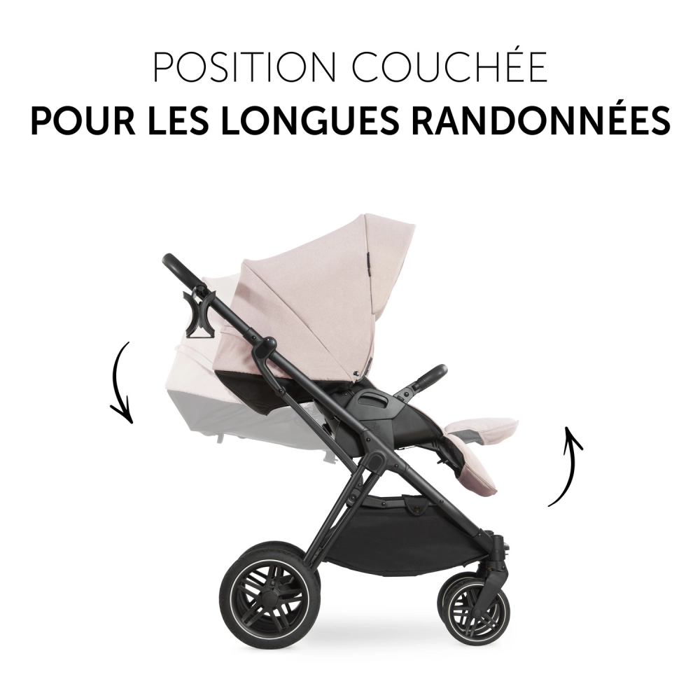 Poussette Hauck Vision X + Nacelle - Melange Beige
