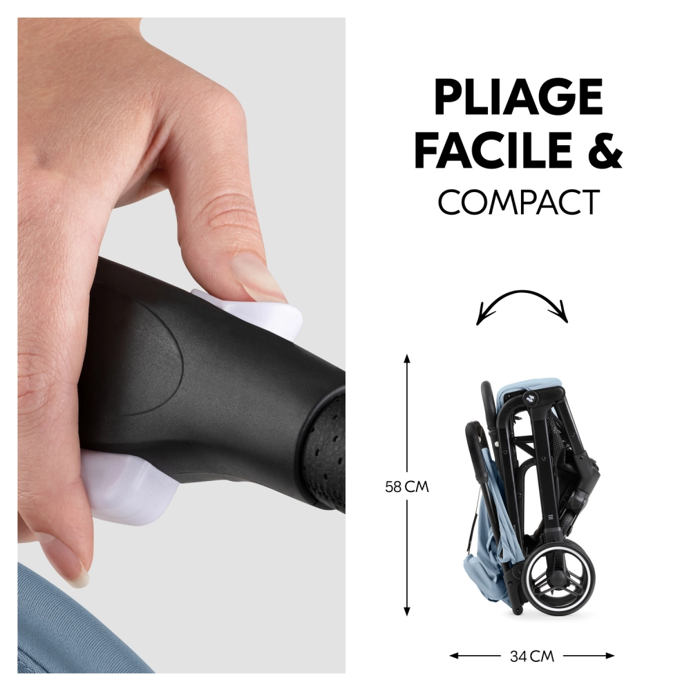 Poussette Hauck Travel N Care Plus - Dusty Blue