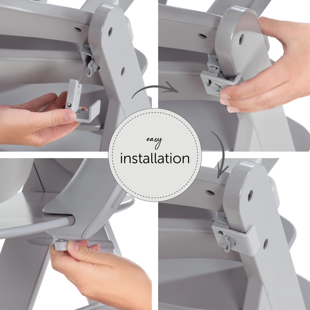 Plateau Repas Hauck Alpha - Grey