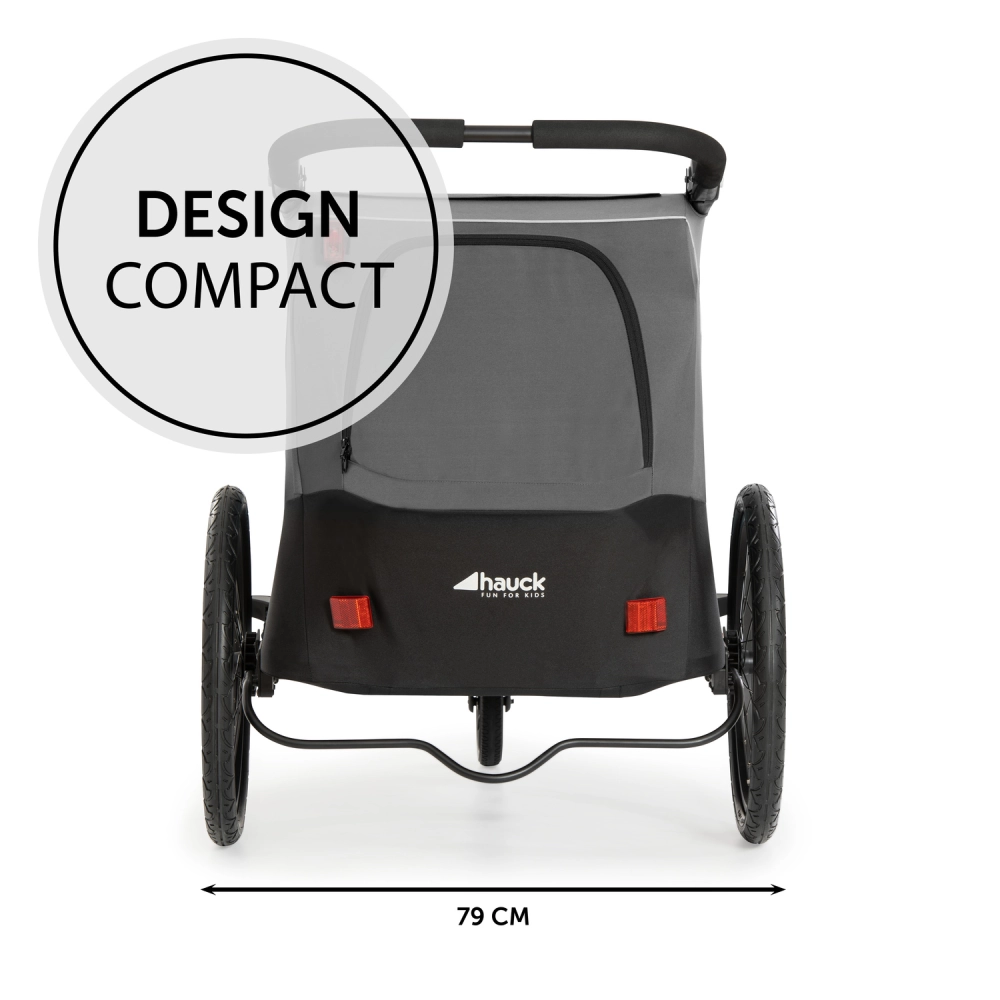 Remorque Vélo Hauck Dryk Duo - Grey