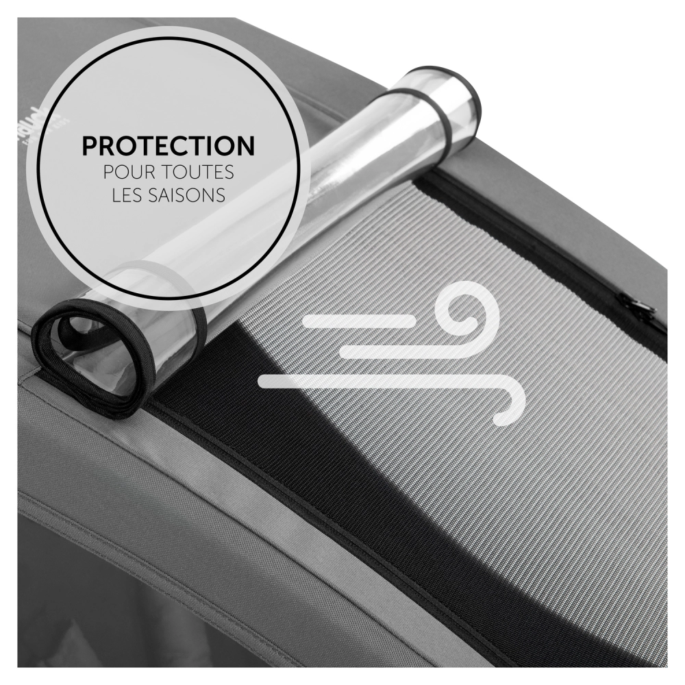 Remorque Vélo Hauck Dryk Duo - Grey