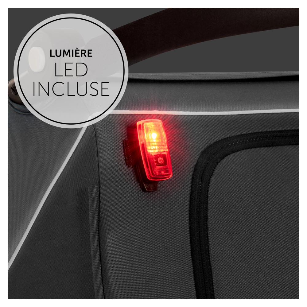 Remorque Vélo Hauck Dryk Duo - Grey