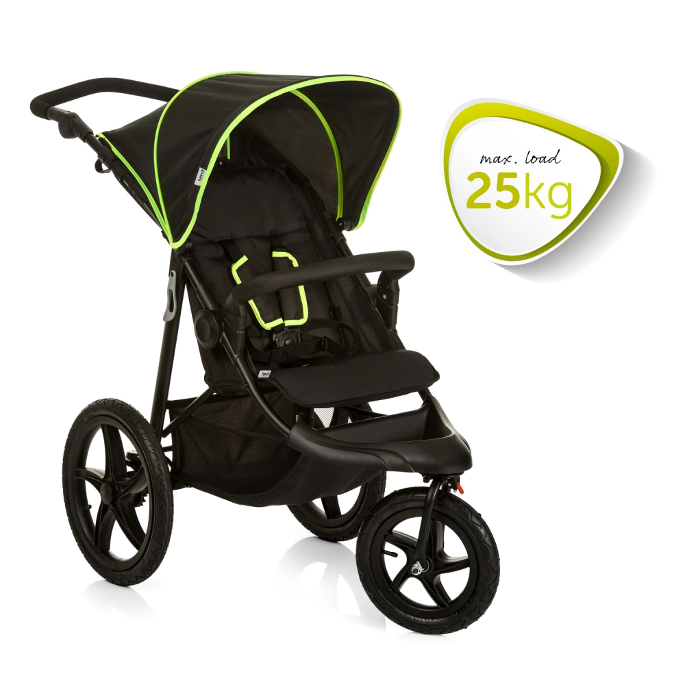 Poussette Hauck Runner - Black/Neon Yellow