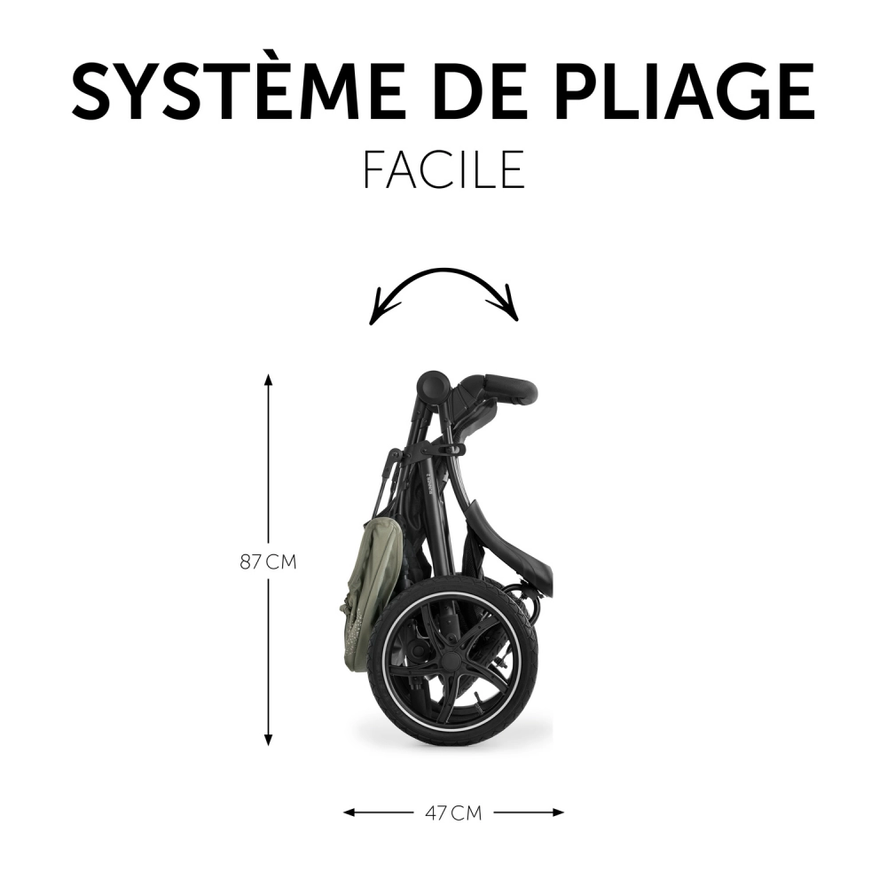 Poussette Hauck Runner 2 - Mickey Mouse Olive