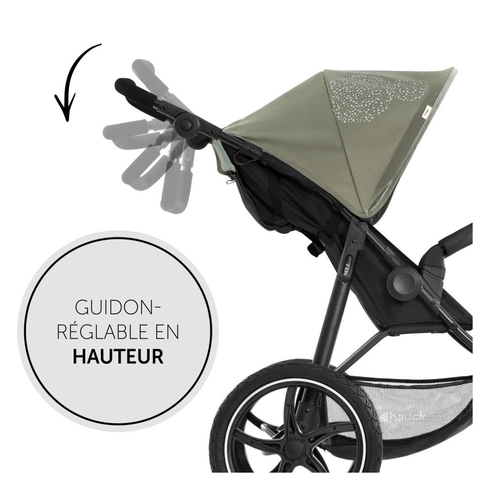 Poussette Hauck Runner 2 - Mickey Mouse Olive