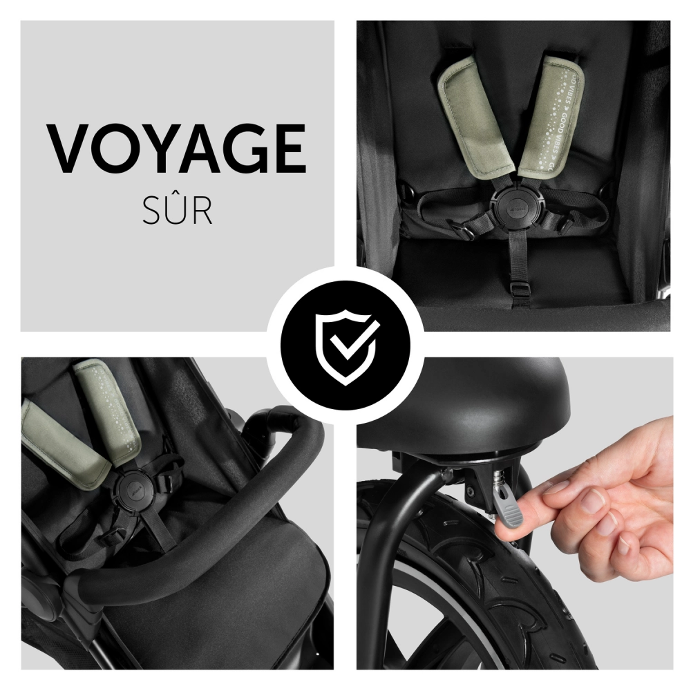 Poussette Hauck Runner 2 - Mickey Mouse Olive