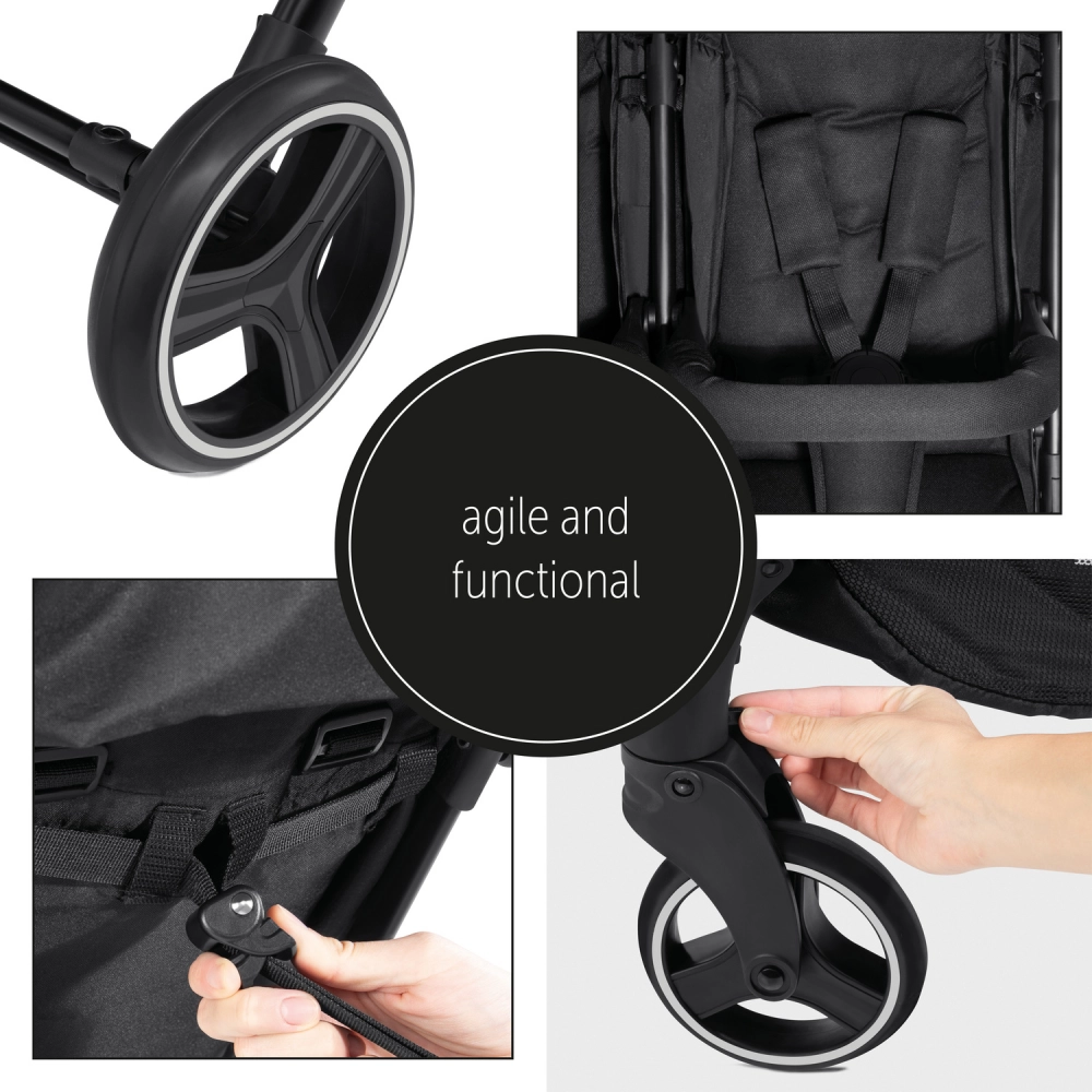 Poussette Double Hauck Swift X Duo - Black