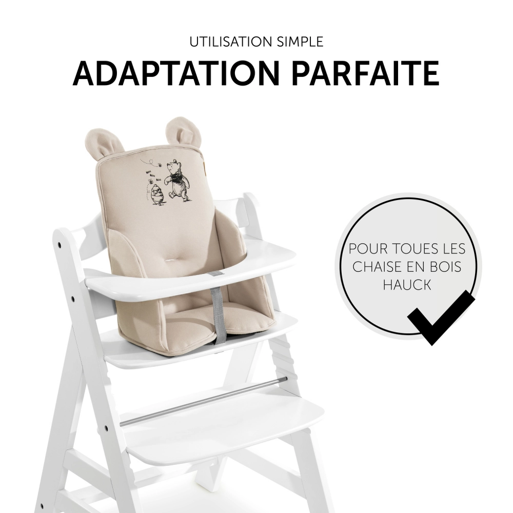 Réducteur Chaise Haute Hauck Alpha Cosy Select - Winnie the Pooh Beige