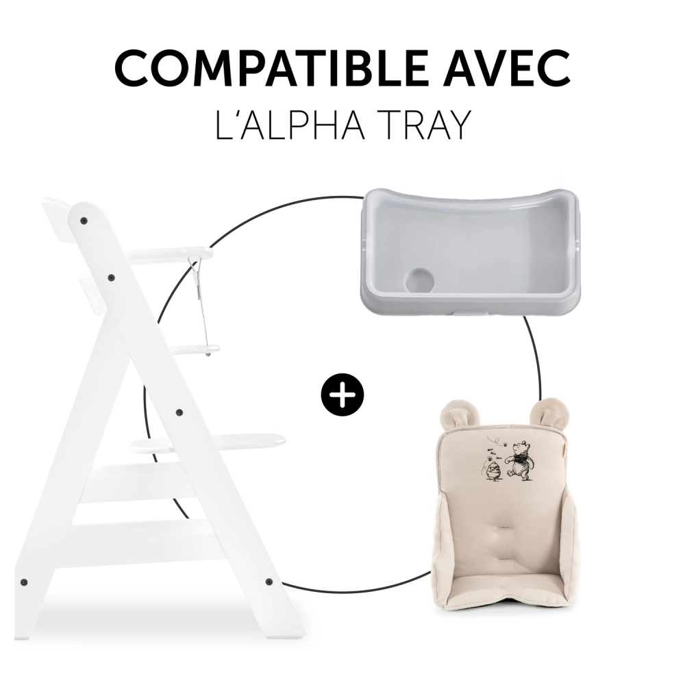 Réducteur Chaise Haute Hauck Alpha Cosy Select - Winnie the Pooh Beige