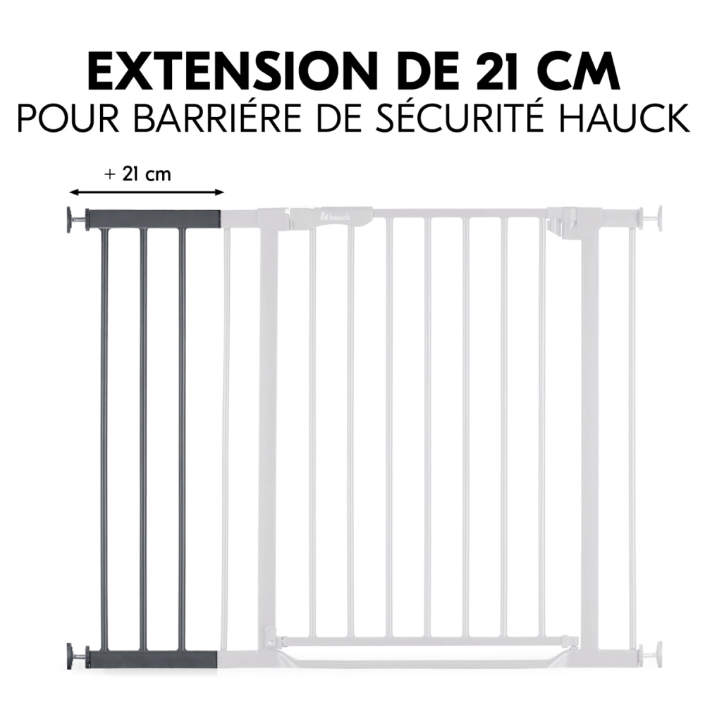 Extension 21cm Barrière de Sécurité Hauck - Dark Grey