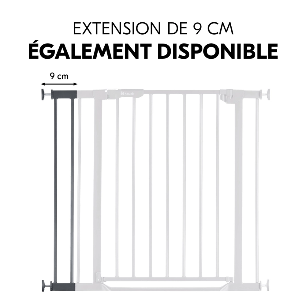 Extension 21cm Barrière de Sécurité Hauck - Dark Grey
